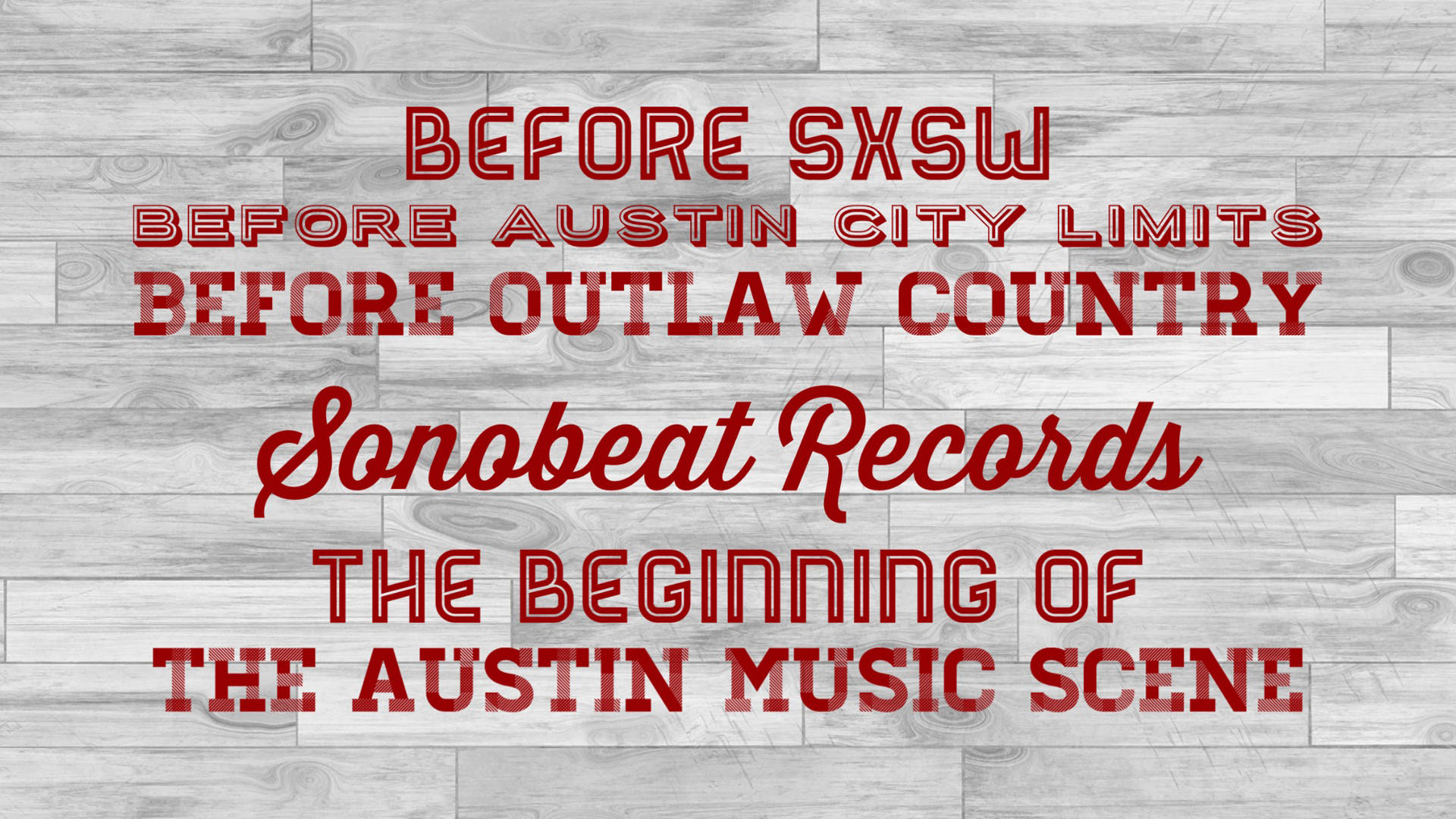 Sonobeat Records, the beginning of the Austin music scene